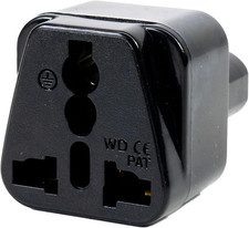 UK auf Europa Steckdosenadapter 220V Reisestecker Schwarz für Großbritannien