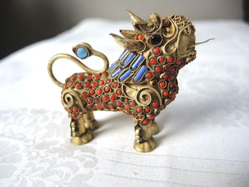 Tibet wächterlöwe dog - tibet, fu