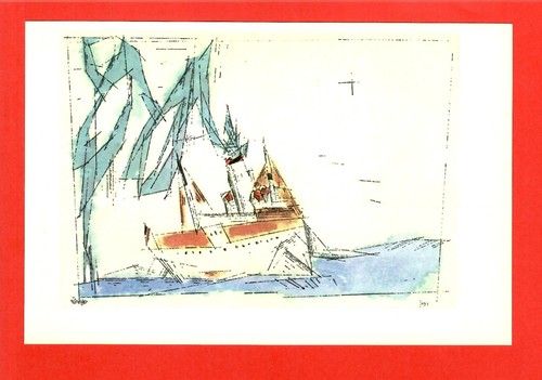 Dampfer mit großer rauchfahne - dampfer,