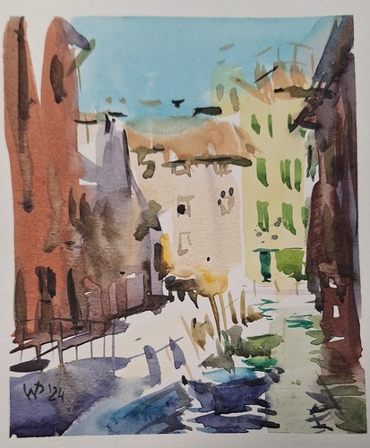 Venedig aquarellbild - venedig,,