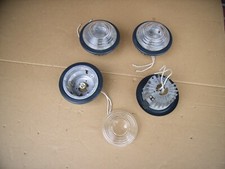 Einbaustrahler Antrazit Deckenstrahler LED Halogen Dachüberstand IP43 Alugehäuse