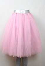 6 Lagen Tutu Ballettrock Tüllrock Rock Petticoat Party Kostüm nicht blickdicht