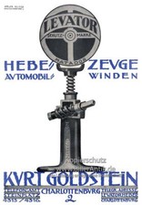 Kurt Goldstein Levator Matador Hebezeuge Winden Plakat Braunbeck Motor A2 125