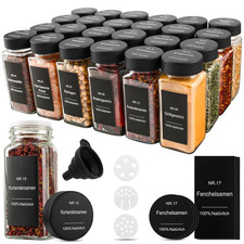 Gewürzgläser Eckig Set 24Er