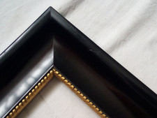 breiter Schelllack Bilderrahmen um 1900 Top Goldinnenrand 43 cm x 32 cm