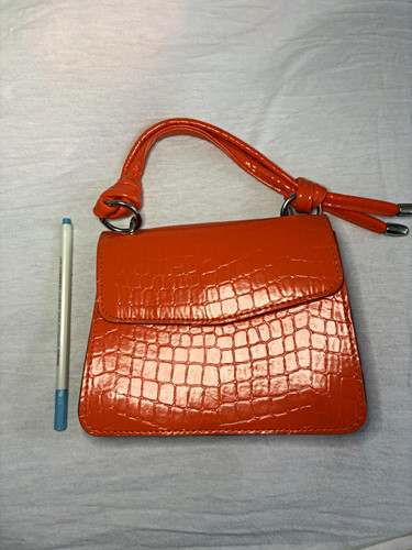 Damen handtasche clutch orange - damen, handtasche/clutch