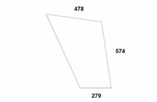 Türscheibe unten - Dieteg - Kabine Compact 80 / 95 Serie Verdecke und Kabinen
