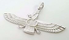 18k Weißgold Farvahar Ahura Mazda Zoroastrische Achämeniden Anhänger 2"