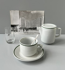 INTERHOTEL DDR Geschirr Set Rationell Porzellan Kännchen Tasse Glas Mitropa ABS
