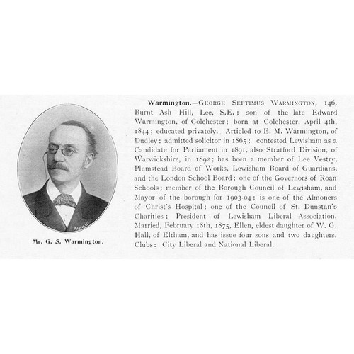 George septimus warmington - george,