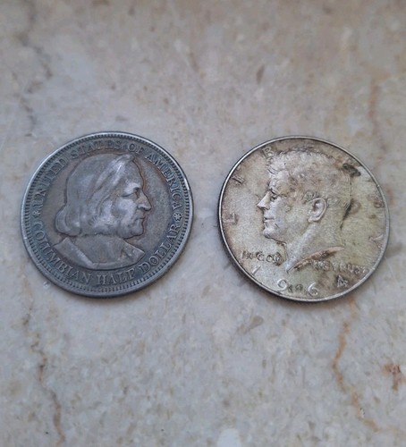 Dollar 1893 und 1964 - 1/2,