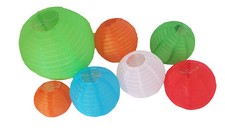 5x Lampions Lampenschirm Kugel