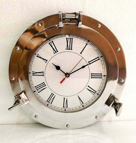 Maritime wanduhr silber - silber, 12