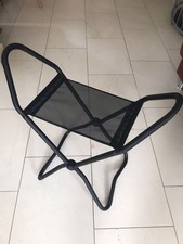 1 Lectus Stockholm II Hocker, Klapphocker / Museumshocker schwarz, guter Zustand