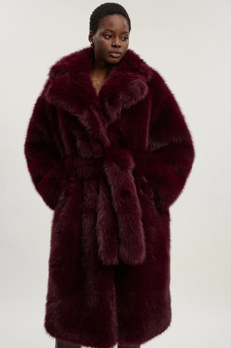 Karen millen kunstfellmantel - millen,