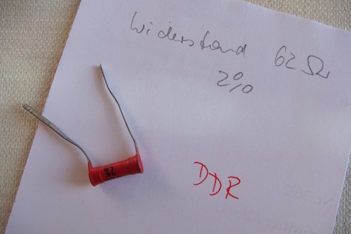 Ddr widerstand 62 ohm - -,
