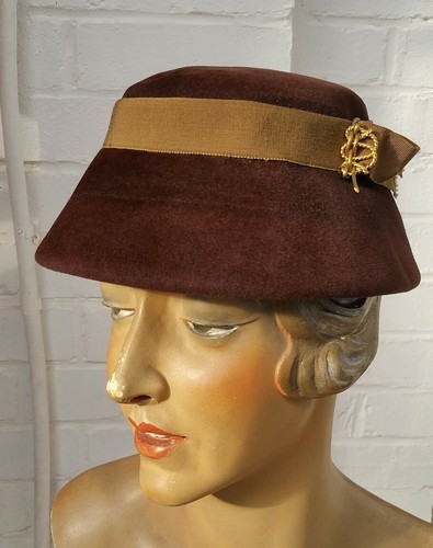 Antiker damen hut samt - damen,