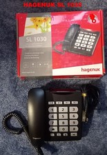 Großtasten-TELEFON: Hagenuk SL 1030  u.A. für Senioren ▪ , schwarz (NEU-wertig)