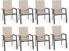 8/6/4/2er Set Gartenstuhl Hochlehner Garten Campingstuhl Aluminium Terrassenstuh