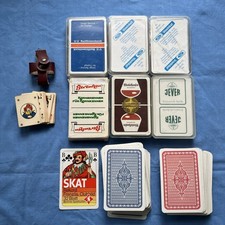 Kartenspiel Konvolut  Winkelhausen Weinbrand Mini Karten Lederetui ungezählt