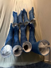 Gipsarm, 4 x Oberarmgips und 4 x Unterarmgips aus Kunststoffgipsbinden