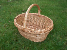 Kinder - Einkaufskorb, Blütenstreukorb, Streukörbchen aus gesottener Weide