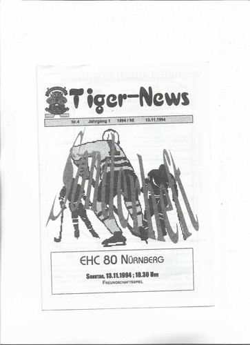 Stadionheft bayreuth tigers - stadionheft,