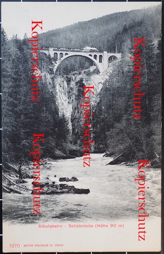 Ansichtskarte albula bahn - ansichtskarte,, albula-bahn