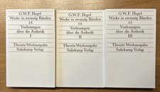 G.W.F. Hegel: Werke in 20 Bänden, Bd. 13/14/15 - Vorlesungen über die Ästhetik