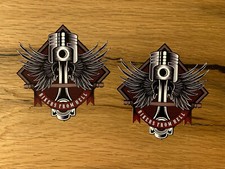 2x BIKER Aufkleber Sticker
