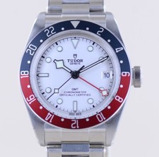 Tudor Uhr Black Bay GMT RB white Dial Top Heritage Pepsi 2023 B+P Diver Stahl