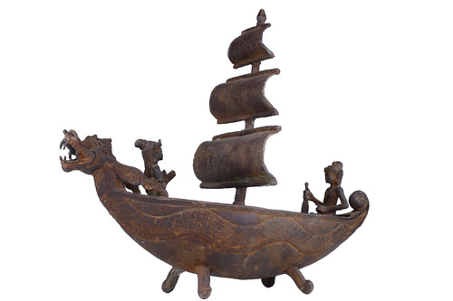 Große alte bronzeskulptur - große,