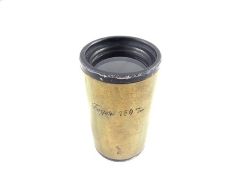 Brass lens foyer - , f=150mm