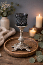 Kerzenglas Glasaufsatz Smoke