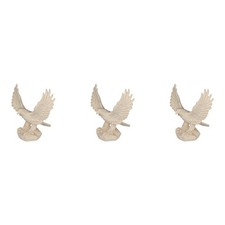 3 IDENTE ADLER FIGUREN  Holz
