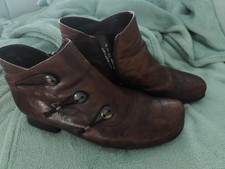 Gabor Damen Stiefel Leder Braun Gr.43 Reißverschluss 