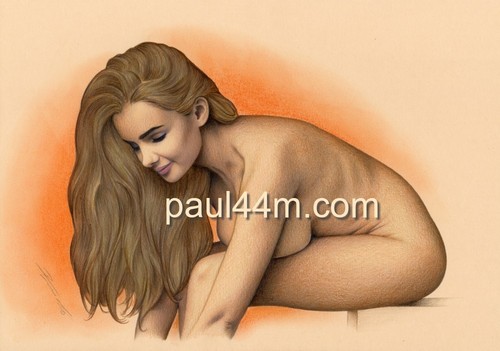 Nude art woman aktzeichnung - art,