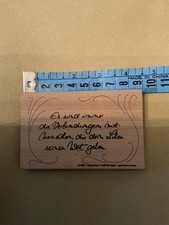 Motivstempel Holz mit Spruch