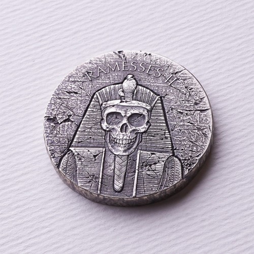 Silbermünze ramses ii - silbermünze,