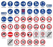 Verkehrszeichen rund 30 - 60