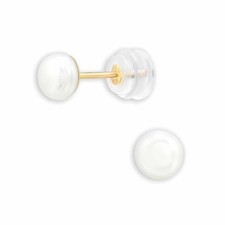 14K gold stud earrings 5mm