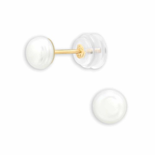 14k gold stud earrings - 14k, 5mm