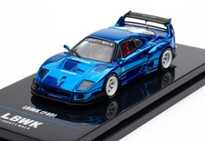 INNO64 MODELS LBWK FERRARI F40 Chrome Blue CHASE CAR