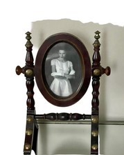 Vintage Holz Bilderrahmen Oval