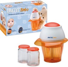 Imetec, Bimbo HM3, Homogenisator, 2 Frischhaltebehälter, Klingen aus Edelstahl