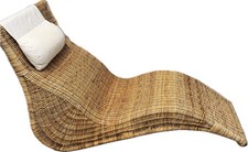 IKEA Karlskrona Rattan Lounge Chair – Carl Öjerstam, Vintage, inkl. Kopfpolster