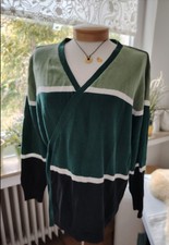 BPC Wickeljacke Strickjacke Damen Größe 44/46 grün weiss