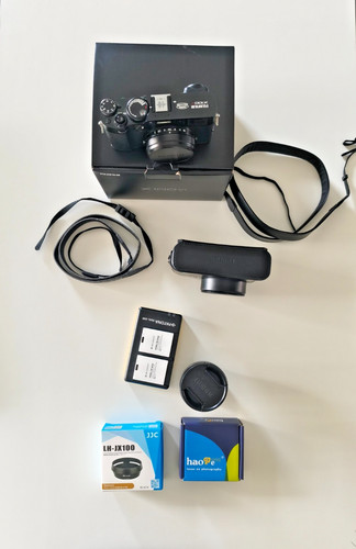 Fuji x100 schwarz komplett - vi, schwarz,