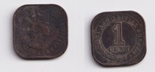 Cents bronze münze malaya - bronze,