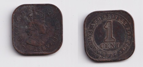 Cents bronze münze - bronze, malaya